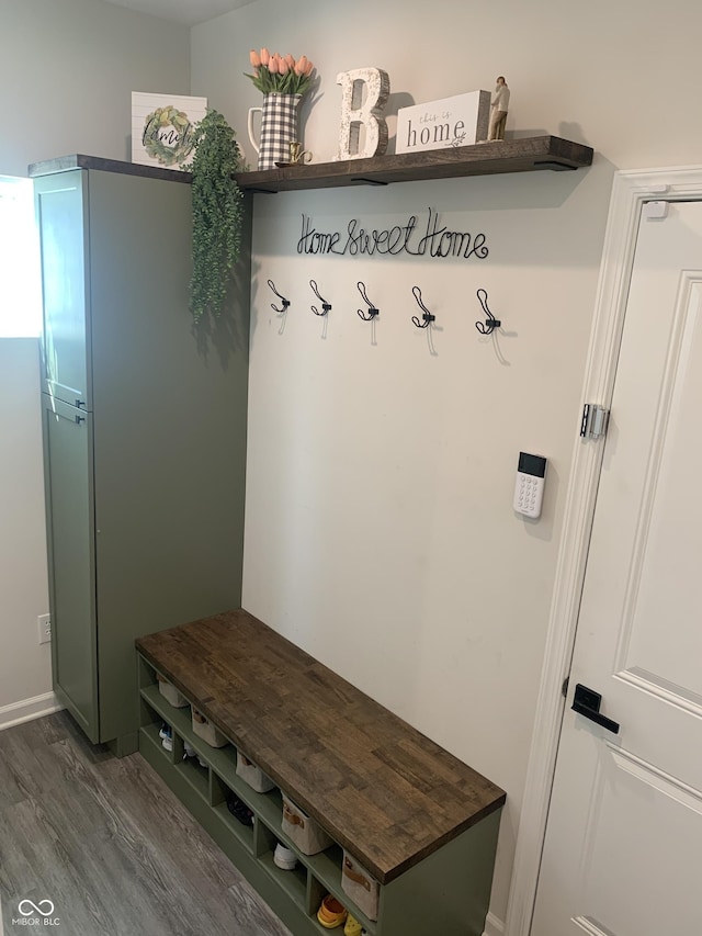 7270 W Stone Pass, New Palestine, IN 46163 - mudroom featuring dark wood finished floors