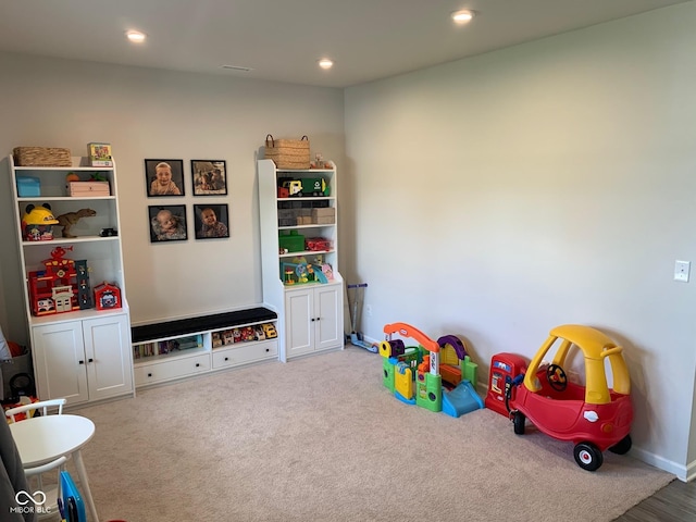 7270 W Stone Pass, New Palestine, IN 46163 - game room with carpet and recessed lighting