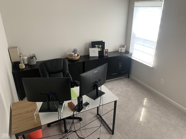 7270 W Stone Pass, New Palestine, IN 46163 - office with light colored carpet and baseboards