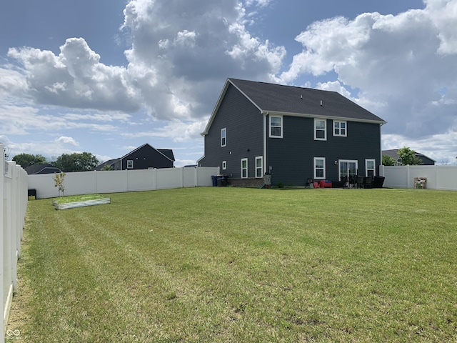 7270 W Stone Pass, New Palestine, IN 46163 - rear view of property with a fenced backyard
