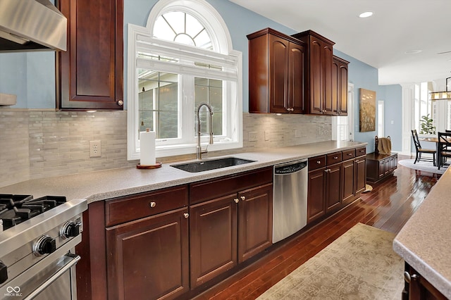 10587 Proposal Pointe Way, Fishers, IN 46040 - kitchen featuring stainless steel dishwasher, extractor fan, healthy amount of natural light, light countertops, and recessed lighting