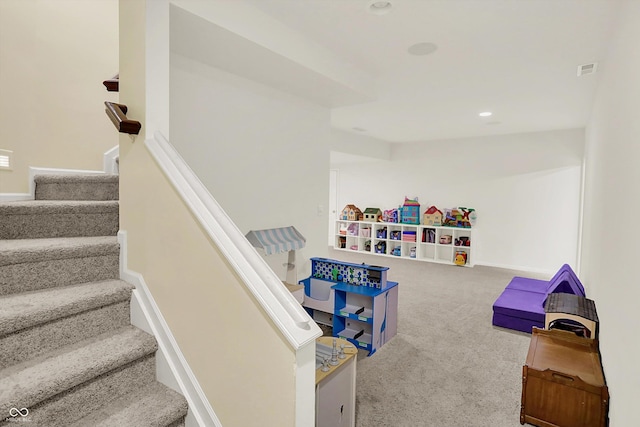 10587 Proposal Pointe Way, Fishers, IN 46040 - recreation room featuring carpet floors and recessed lighting
