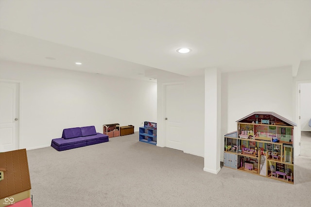 10587 Proposal Pointe Way, Fishers, IN 46040 - rec room with carpet and recessed lighting