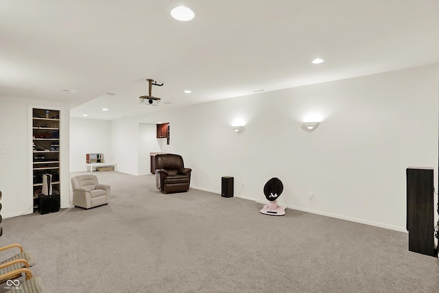 10587 Proposal Pointe Way, Fishers, IN 46040 - home theater room featuring carpet floors and recessed lighting