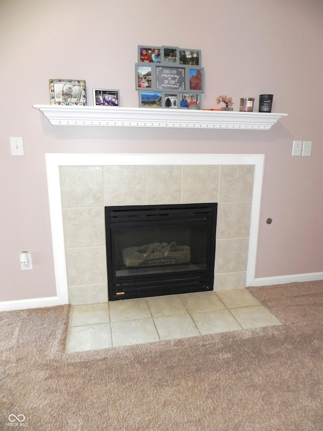 10178 Cornith Way, Avon, IN 46123 - detailed view of a fireplace and carpet floors