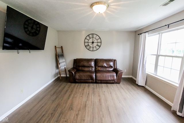 7710 Samuel Dr, Indianapolis, IN 46259 - living room with wood finished floors and baseboards