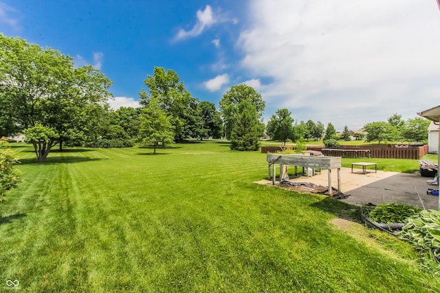 7710 Samuel Dr, Indianapolis, IN 46259 - view of yard with a patio area