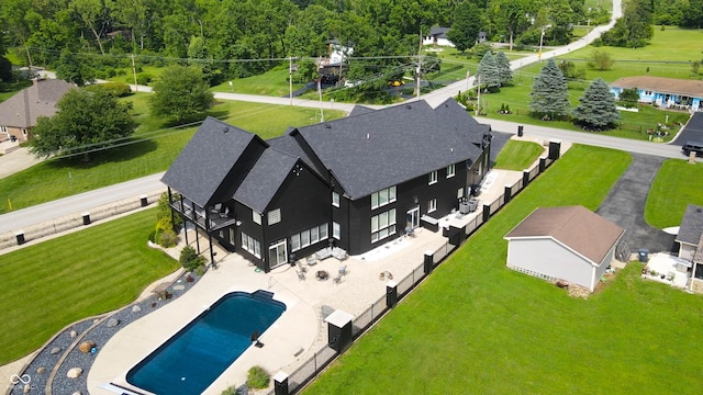 3306 Mullinix Rd, Greenwood, IN 46143 - drone / aerial view of a pool