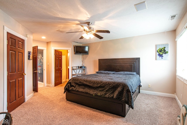 3306 Mullinix Rd, Greenwood, IN 46143 - carpeted bedroom with multiple windows and ceiling fan