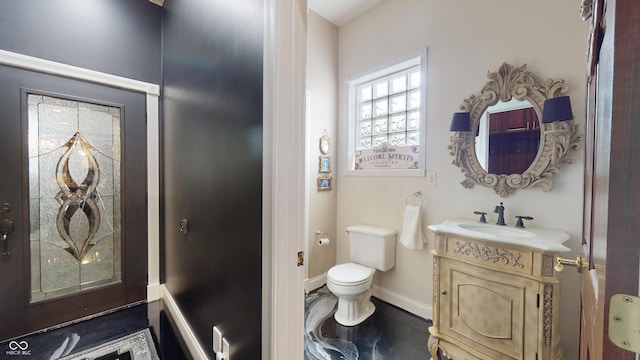 3306 Mullinix Rd, Greenwood, IN 46143 - bathroom with vanity and toilet