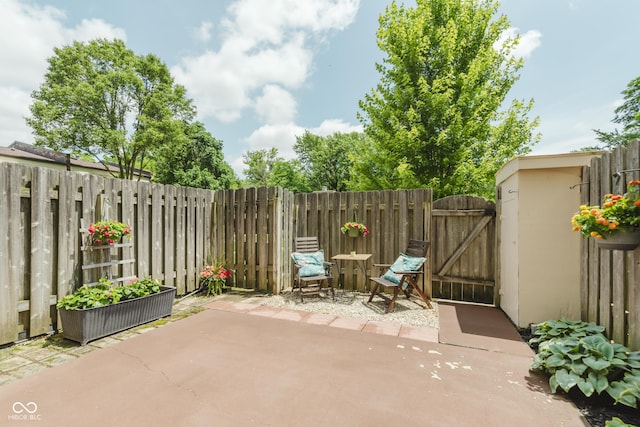 49 Druid Hill Ct Unit 0, Carmel, IN 46032 - view of patio / terrace featuring a gate