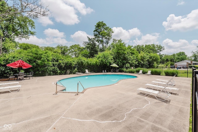 49 Druid Hill Ct Unit 0, Carmel, IN 46032 - community pool with a patio and view of scattered trees
