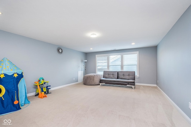 12634 Mustard Seed Ct, Fishers, IN 46038 - living area with carpet floors and recessed lighting