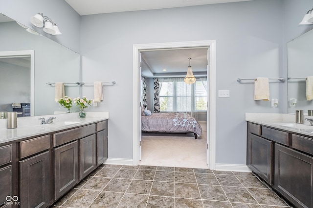 12634 Mustard Seed Ct, Fishers, IN 46038 - bathroom with ensuite bathroom and two vanities