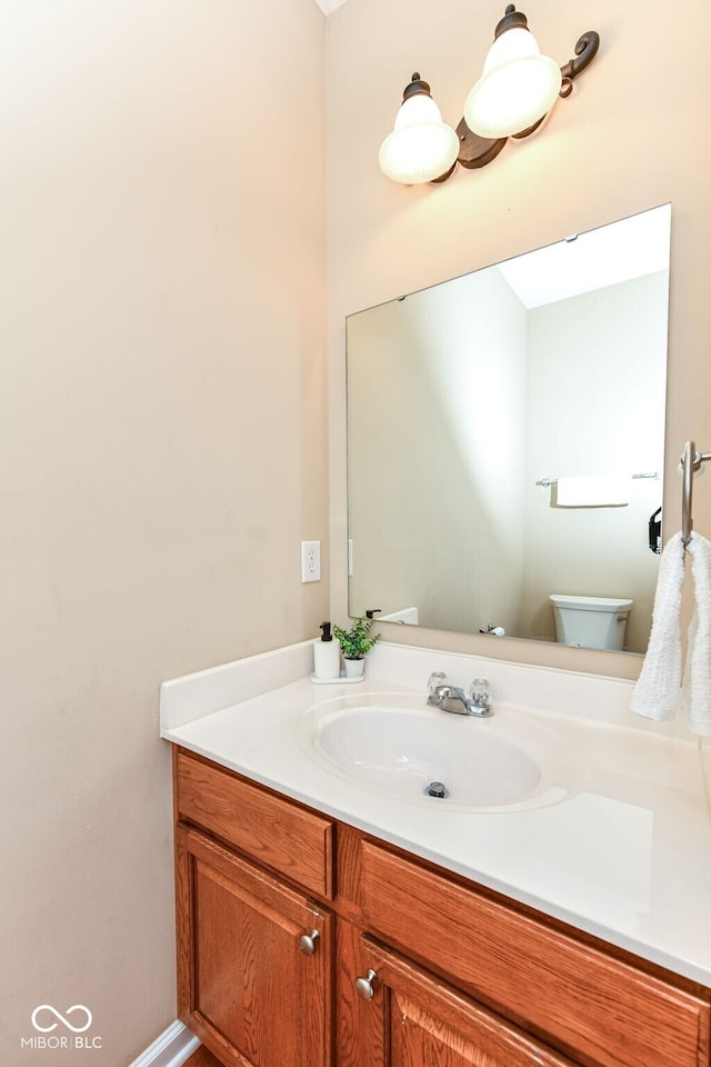 13700 Stanford Dr, Carmel, IN 46074 - bathroom with vanity and toilet