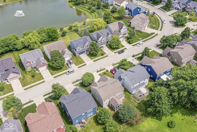 13700 Stanford Dr, Carmel, IN 46074 - aerial perspective of suburban area with a large body of water