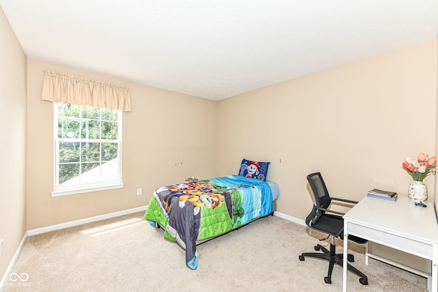 13700 Stanford Dr, Carmel, IN 46074 - carpeted bedroom featuring baseboards and an office area