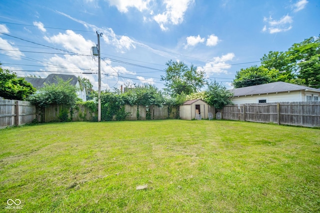 917 W 8th St, Anderson, IN 46016 - fenced backyard with a storage shed
