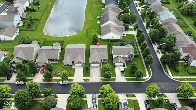 2253 Bridlewood Dr, Franklin, IN 46131 - aerial perspective of suburban area with a nearby body of water