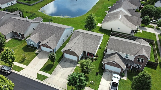 2253 Bridlewood Dr, Franklin, IN 46131 - aerial view of residential area featuring a nearby body of water