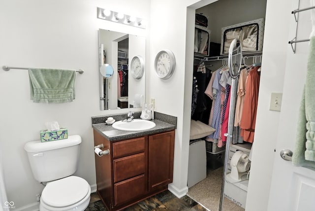 2253 Bridlewood Dr, Franklin, IN 46131 - bathroom with vanity and a walk in closet