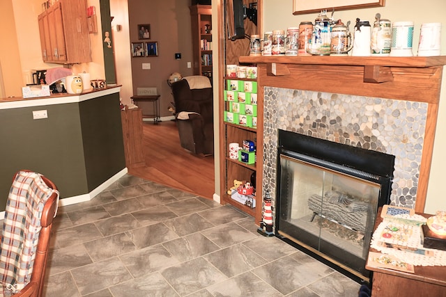 650 S Eagles Way, Crawfordsville, IN 47933 - detailed view of a tiled fireplace