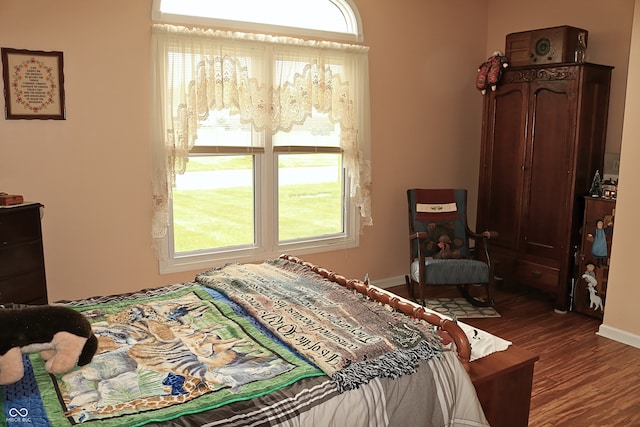650 S Eagles Way, Crawfordsville, IN 47933 - bedroom with multiple windows and wood finished floors
