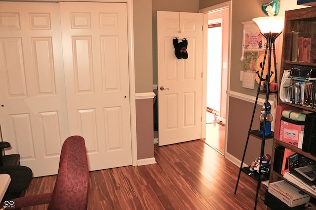 650 S Eagles Way, Crawfordsville, IN 47933 - home office with dark wood finished floors