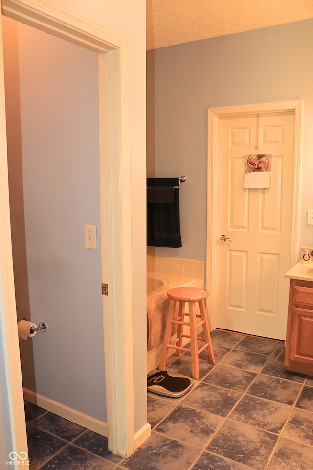 650 S Eagles Way, Crawfordsville, IN 47933 - bathroom with vanity and tile patterned floors