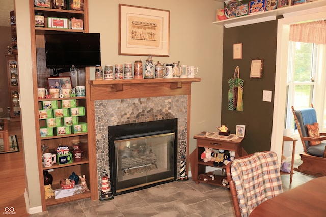 650 S Eagles Way, Crawfordsville, IN 47933 - living room with a tiled fireplace