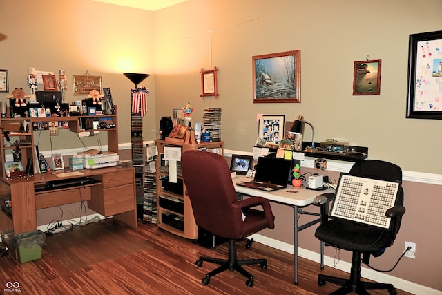 650 S Eagles Way, Crawfordsville, IN 47933 - office space with dark wood finished floors