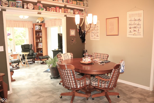650 S Eagles Way, Crawfordsville, IN 47933 - dining space featuring a chandelier