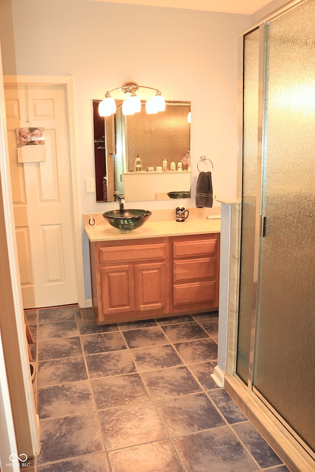 650 S Eagles Way, Crawfordsville, IN 47933 - bathroom featuring a shower stall and vanity