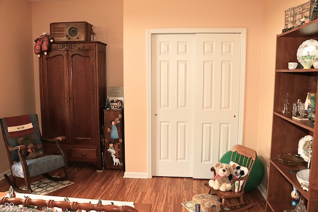 650 S Eagles Way, Crawfordsville, IN 47933 - living area with wood finished floors and baseboards
