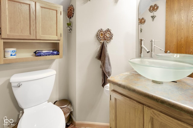 6439 Bower Dr, Indianapolis, IN 46241 - half bathroom with vanity and toilet