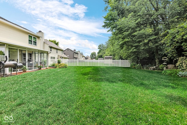 6439 Bower Dr, Indianapolis, IN 46241 - fenced backyard featuring a residential view