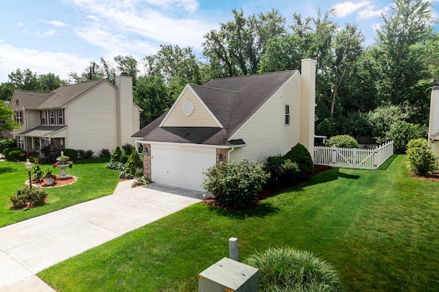 6439 Bower Dr, Indianapolis, IN 46241 - view of front of home featuring concrete driveway, a shingled roof, and an attached garage