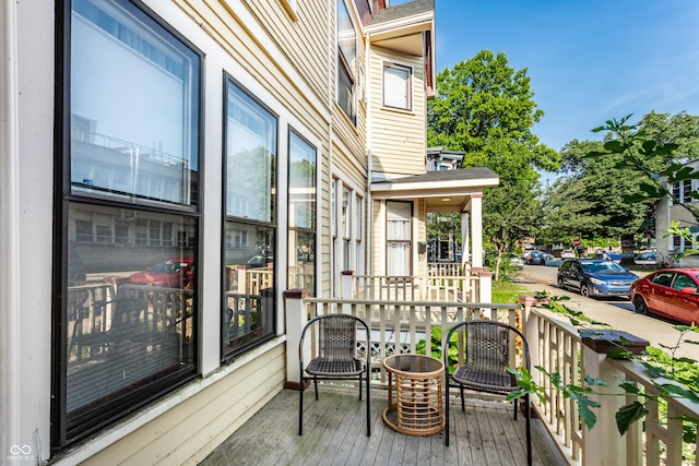 215 E 15th St, Indianapolis, IN 46202 - view of wooden porch