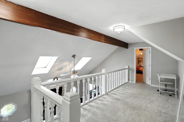 8030 5 Points Rd, Indianapolis, IN 46259 - bonus room with a skylight, carpet flooring, and a ceiling fan