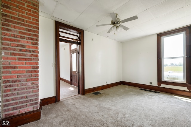 5396 N 1000 E, Sheridan, IN 46069 - carpeted spare room featuring baseboards and ceiling fan