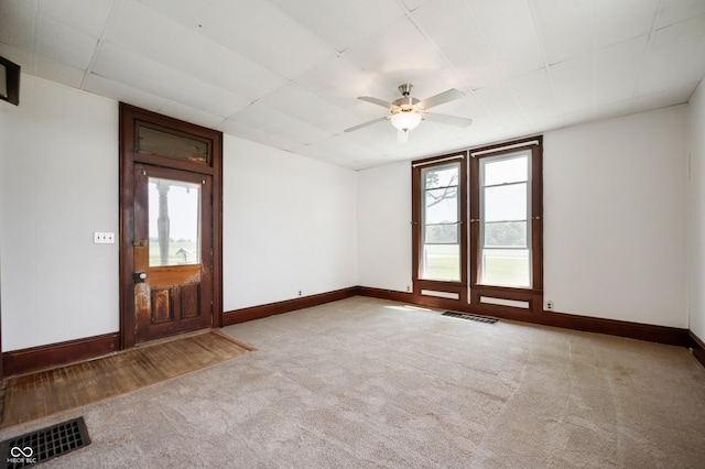 5396 N 1000 E, Sheridan, IN 46069 - spare room with carpet flooring and a ceiling fan
