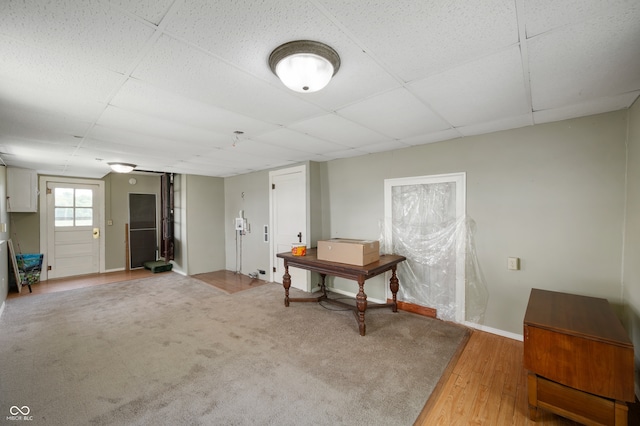 5396 N 1000 E, Sheridan, IN 46069 - basement with a drop ceiling and light wood-style floors