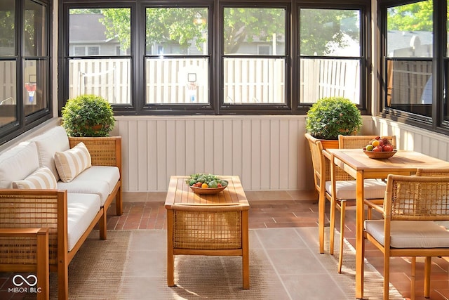 112 Marble Arch Way, Lafayette, IN 47905 - sunroom / solarium featuring plenty of natural light, an outdoor living space, and outdoor dining space
