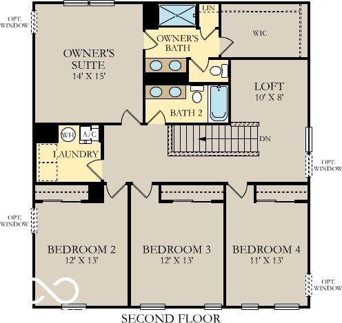 19828 Moorpark Lndg, Noblesville, IN 46062 - view of property floor plan
