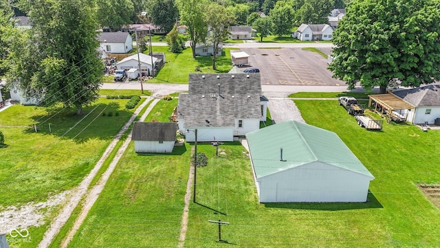 206 E Franklin St, Roachdale, IN 46172 - aerial perspective of suburban area