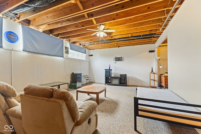 1439 E Mckenzie Rd, Greenfield, IN 46140 - living area featuring carpet