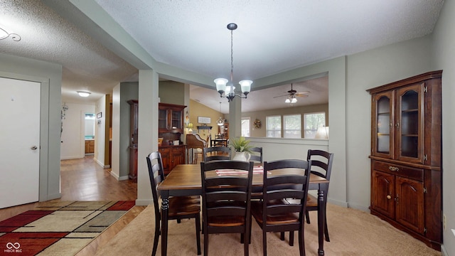 6816 Minnow Dr, Indianapolis, IN 46237 - dining room featuring a ceiling fan and light colored carpet
