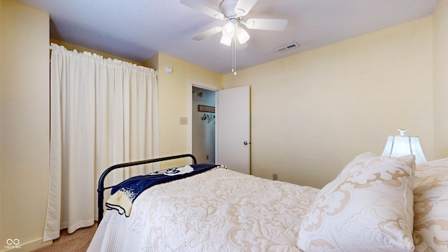 6816 Minnow Dr, Indianapolis, IN 46237 - bedroom featuring carpet and ceiling fan