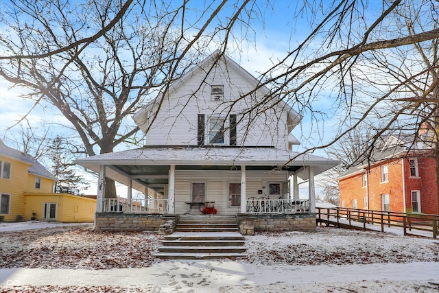 315 N High St, Hartford City, IN 47348 - view of front facade featuring covered porch