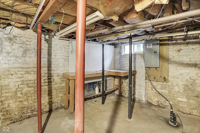 115 Simpson St, Crawfordsville, IN 47933 - below grade area with electric panel